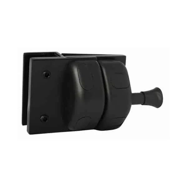 Glass To Glass Mag Bolt Latch (Inline) black