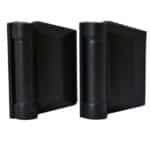 Polaris Wall / Post To Glass Soft Close Stainless Steel Hinges - 155 Series black