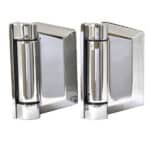 Polaris Wall / Post To Glass Soft Close Stainless Steel Hinges - 155 Series mirror