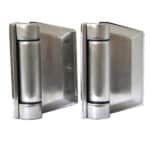 Polaris Wall / Post To Glass Soft Close Stainless Steel Hinges - 155 Series satin