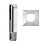 stainless steel square base mount core drill spigot mirror