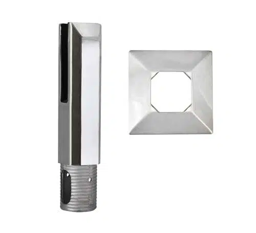 stainless steel square base mount core drill spigot mirror