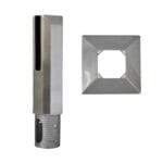stainless steel square base mount core drill spigot mirror
