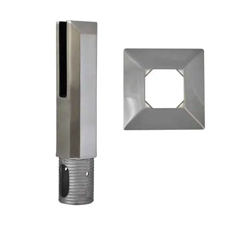 stainless steel square base mount core drill spigot mirror