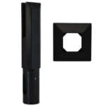 stainless steel square base mount core drill spigot black