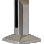 stainless steel square base mount spigot satin