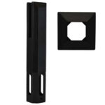 stainless steel square core drill spigot (non conductive) black