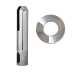 stainless steel round base mount core drill spigot mirror