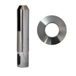 stainless steel round base mount core drill spigot satin