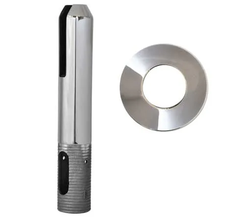 stainless steel round base mount core drill spigot mirror