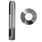 stainless steel round base mount core drill spigot satin