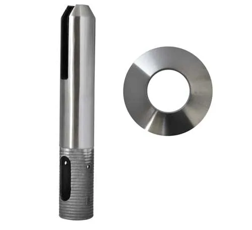 stainless steel round base mount core drill spigot satin
