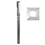stainless steel square base mount core drill spigot – extra length