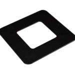 flat cover plate black