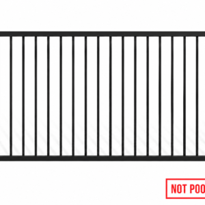 NOT POOL COMPLIANT 900Hx2400W Aluminium Tubular Panel