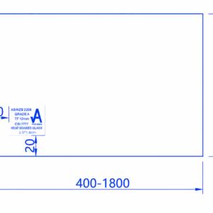 970mm High Glass Fencing