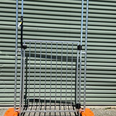 Temporary pool fencing panel